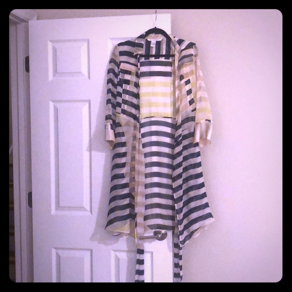 Diane VonFurstenberg Silk Sheer Wrap Dress